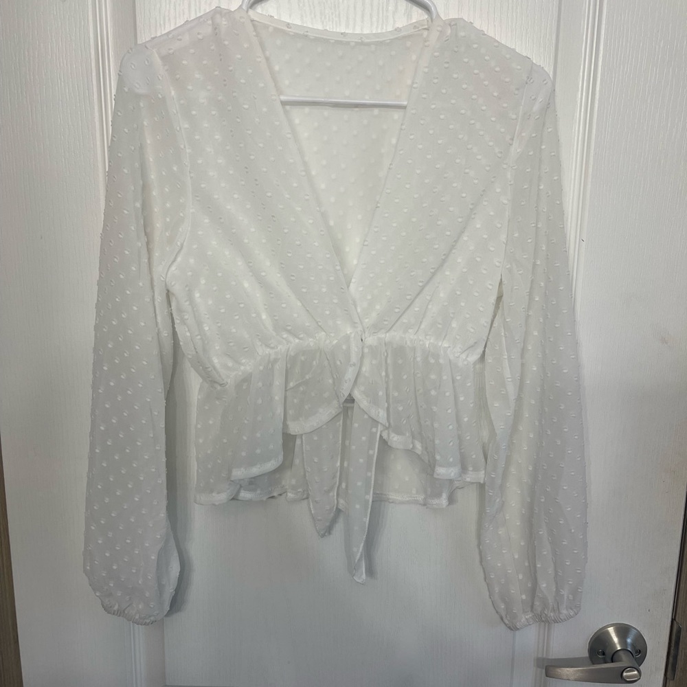 White crop top